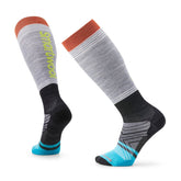 Bas Smartwool Ski Zero Cushion Logo OTC Light Grey - Genetik Sport